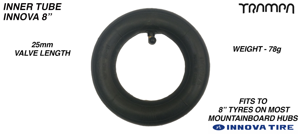 8 Inch Re-enforced Inner Tube made by INNOVA - 200x50mm