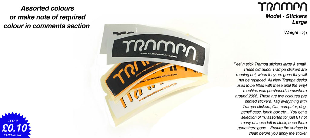Asst Old Skool Trampa Stickes - Large