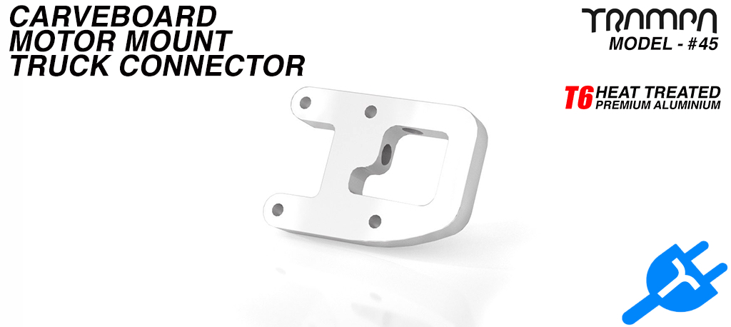 Street Carver Original Truck Motor mounting panel Connector - T6 Aluminum CNC'd to fit Regular or Goofy Motor mount Panels    