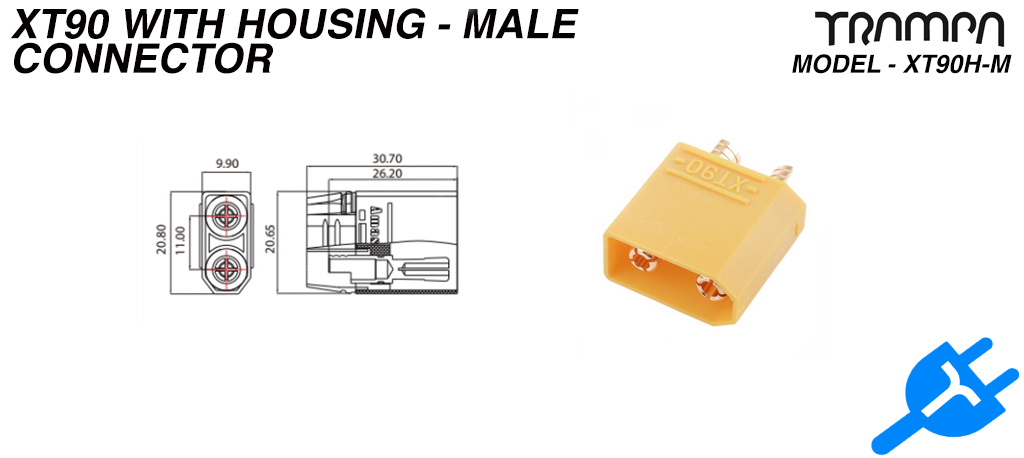 XT90H-M connector - Male