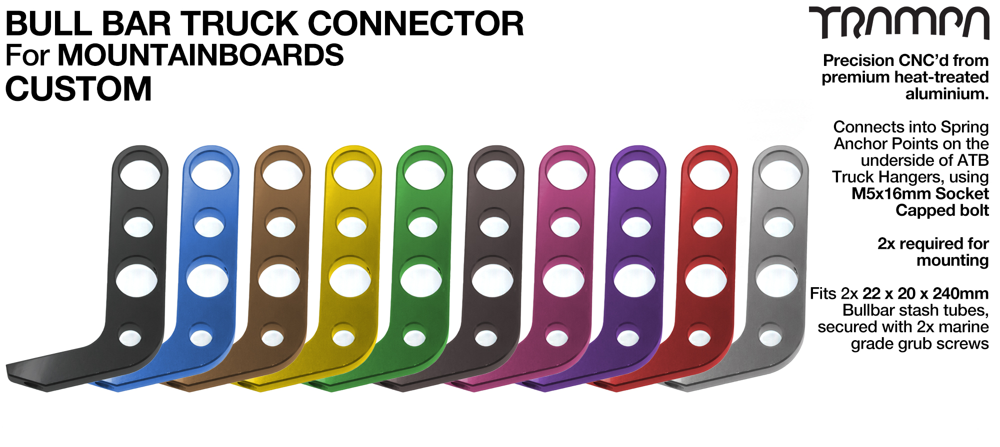Mountainboard Bull Bar connector - CUSTOM
