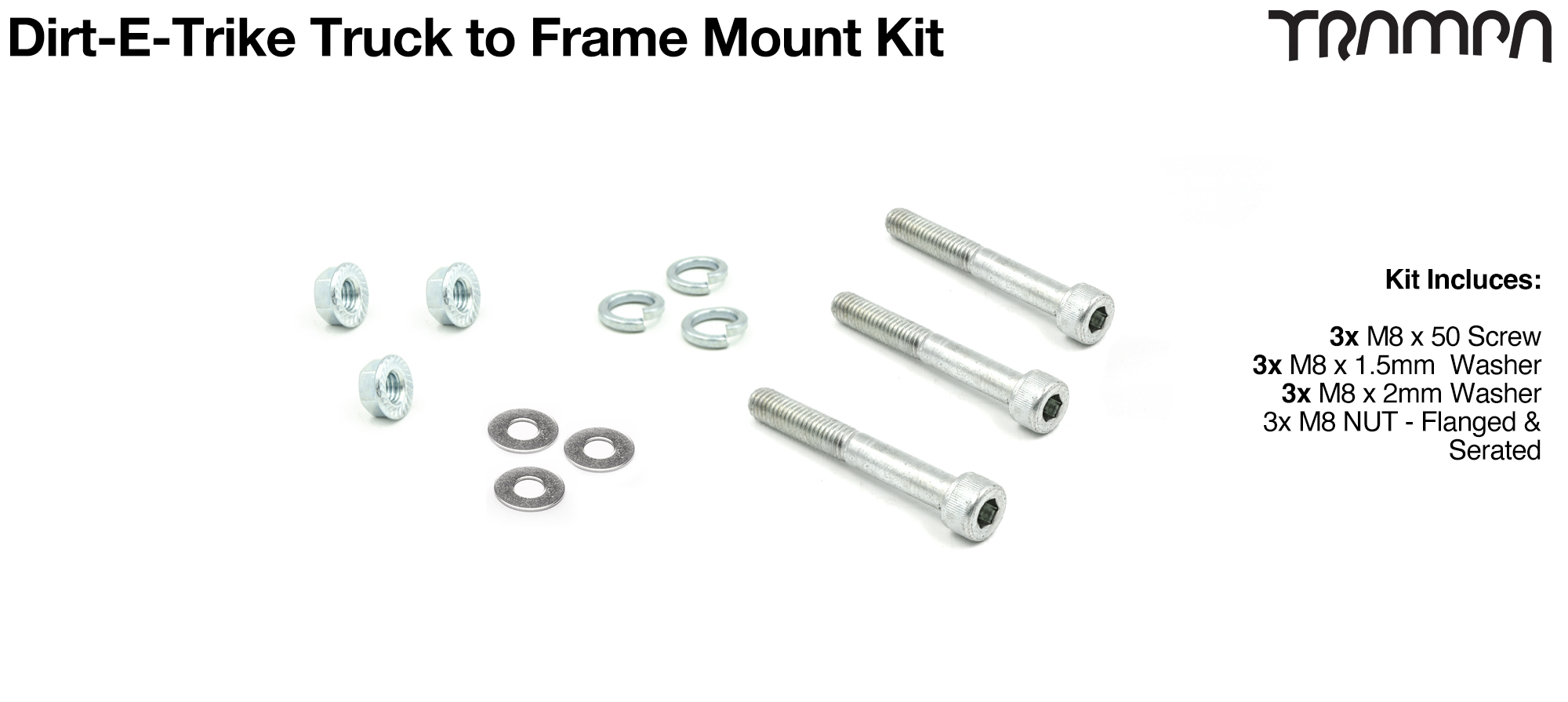 Dirt-E-Trike Truck to Frame Mount kit