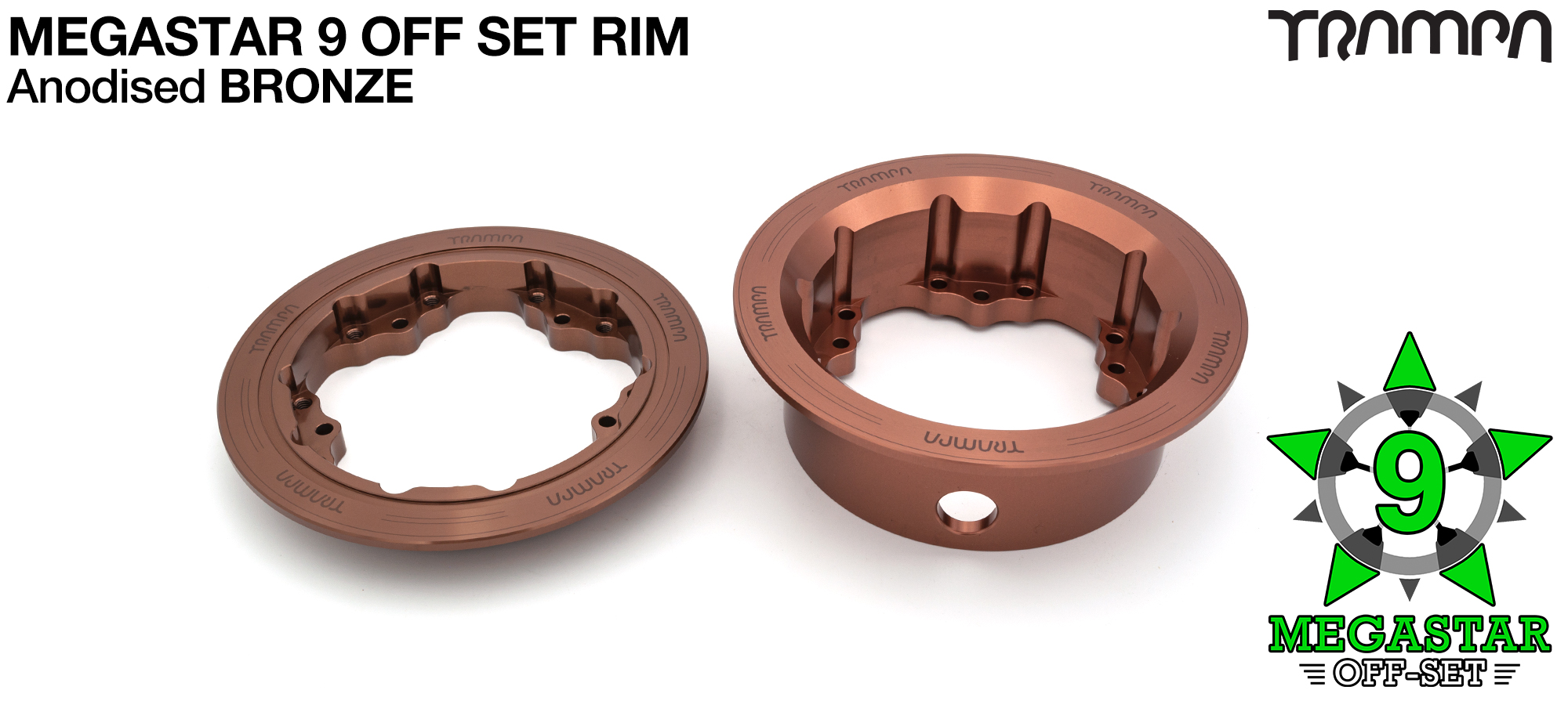 OFF-SET MEGASTAR 9 Rim - BRONZE 