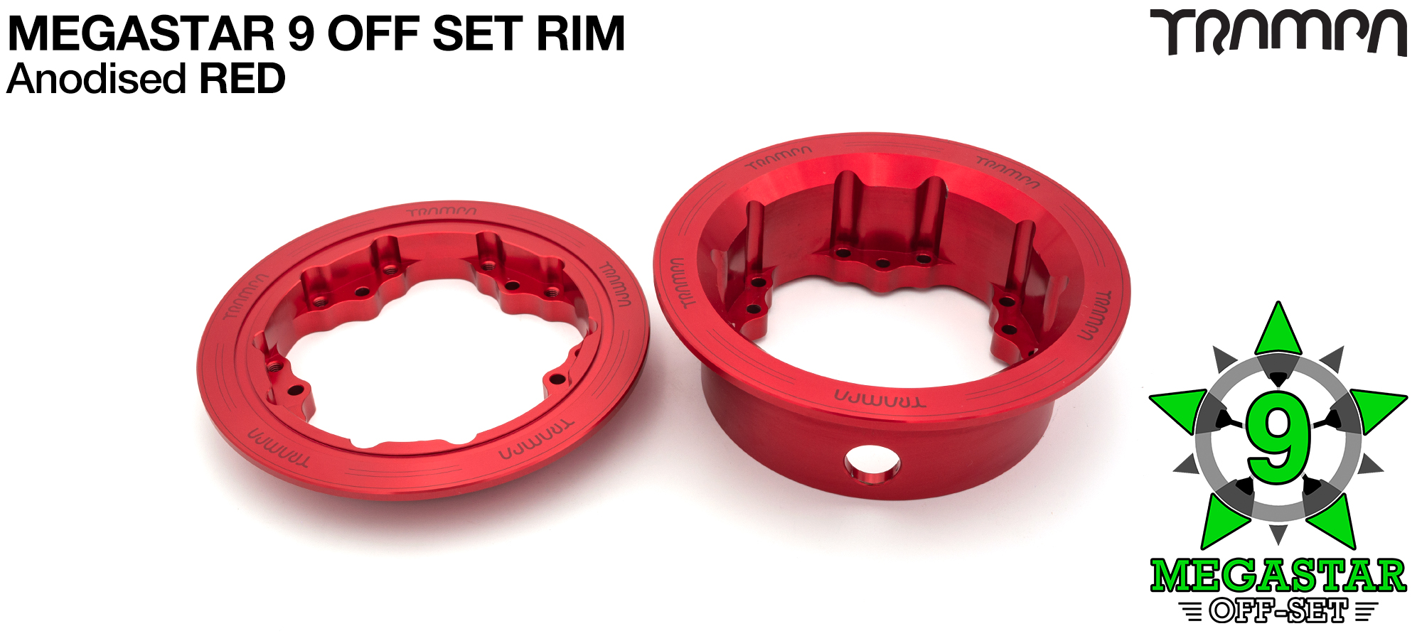 OFF-SET MEGASTAR 9 Rim - RED 