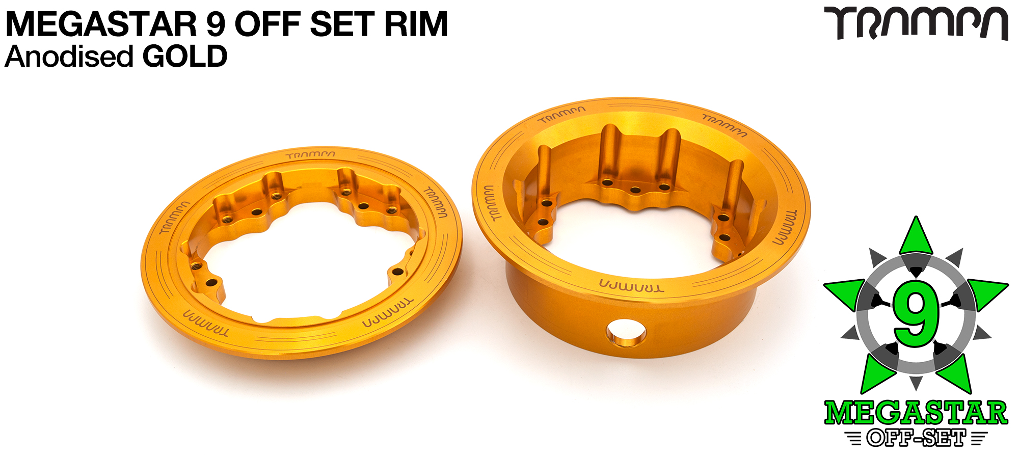 OFF-SET MEGASTAR 9 Rim - GOLD 