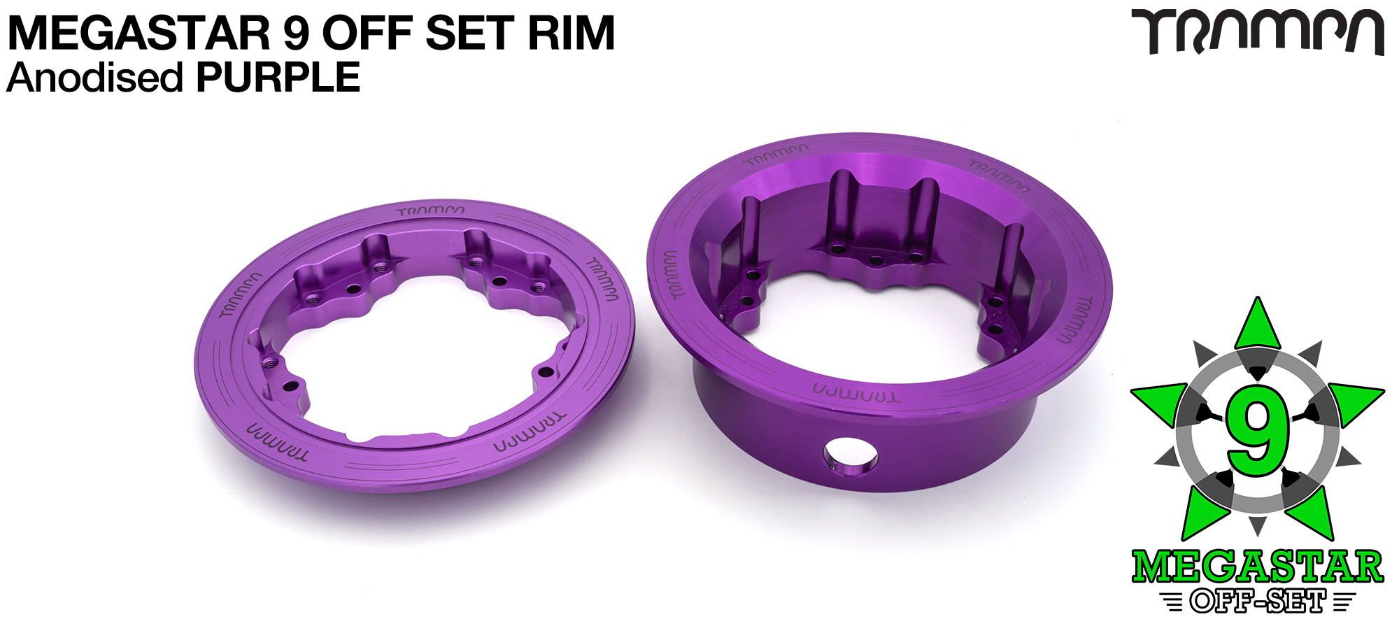 OFF-SET MEGASTAR 9 Rim - PURPLE 