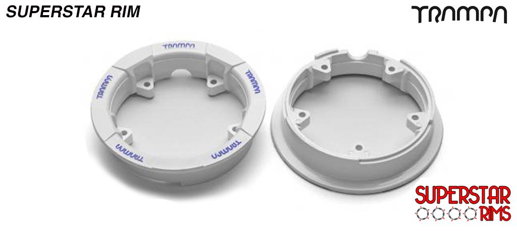 WHITE n BLUE SUPERSTAR Rim (+£2.50)