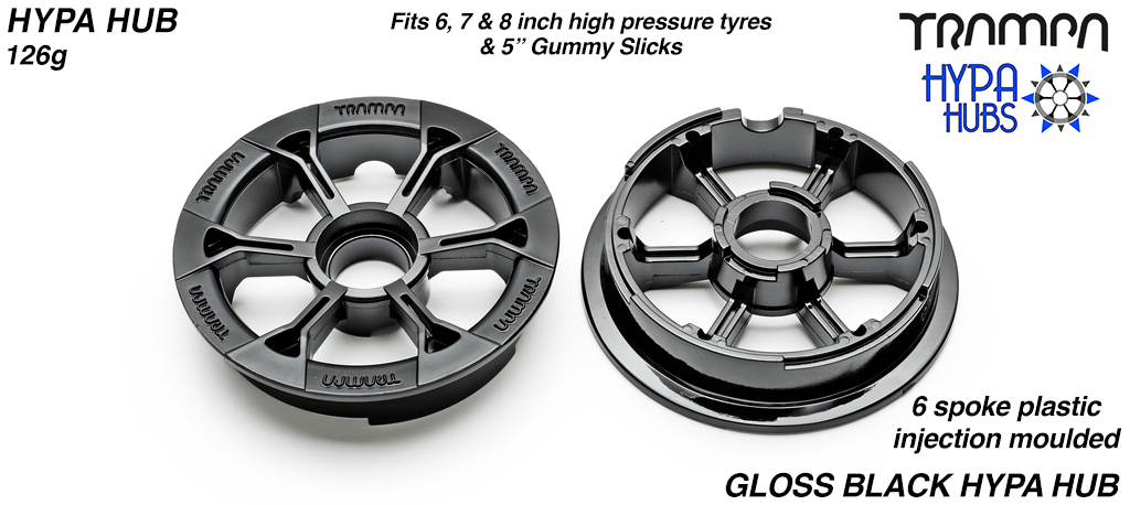 Hypa Hub 3.75x 2 Inch - Black Gloss  