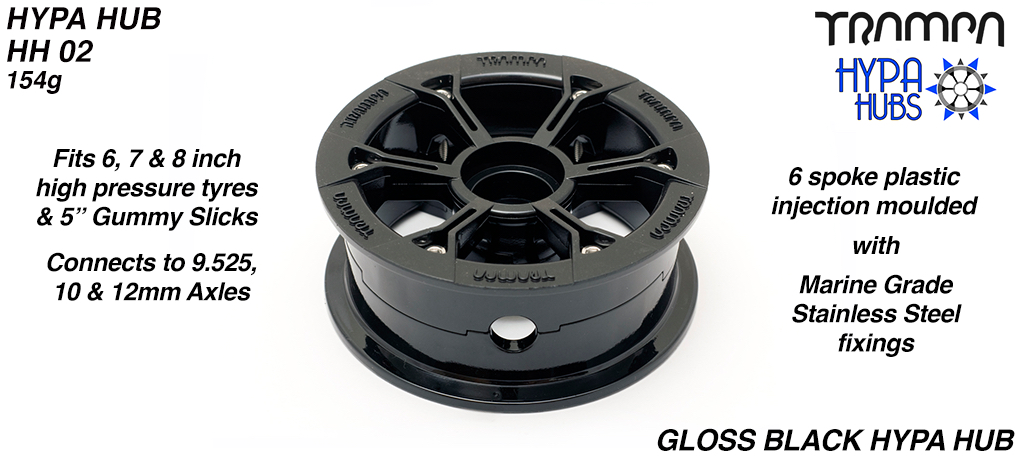 BLACK Gloss Hypa hub (+£2.50)