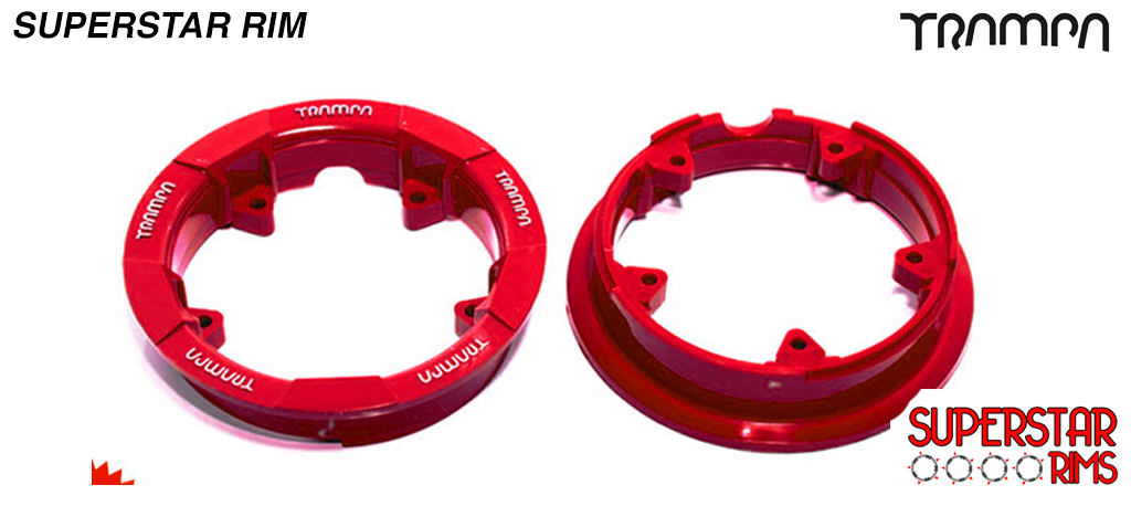RED n WHITE SUPERSTAR Rim (+£2.50)