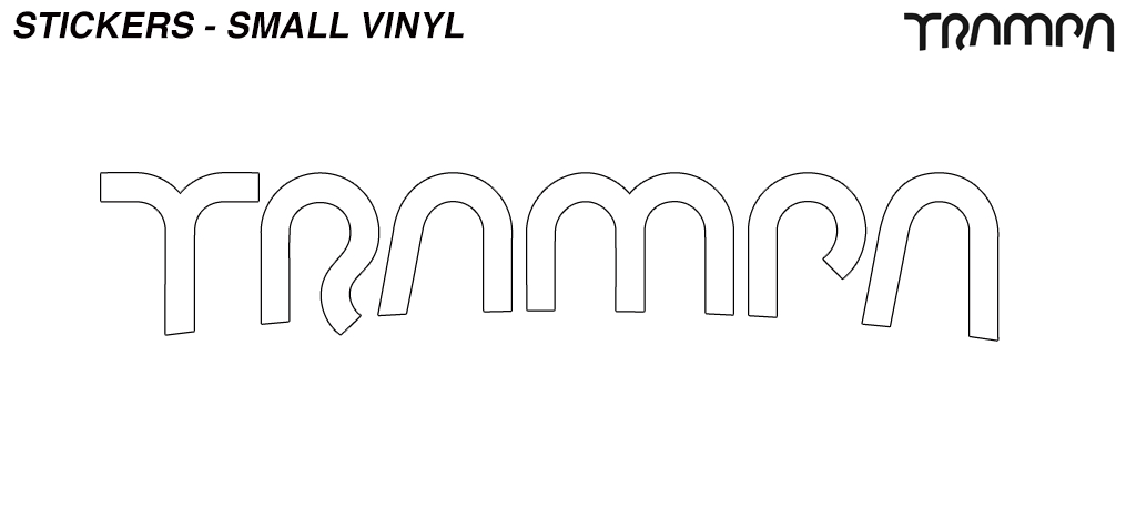 Gloss WHITE Top of the Deck Vinyl Sticker