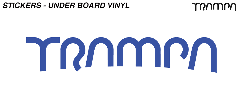 Alpha BLUE Mountainboard 580mm Vinyl Sticker