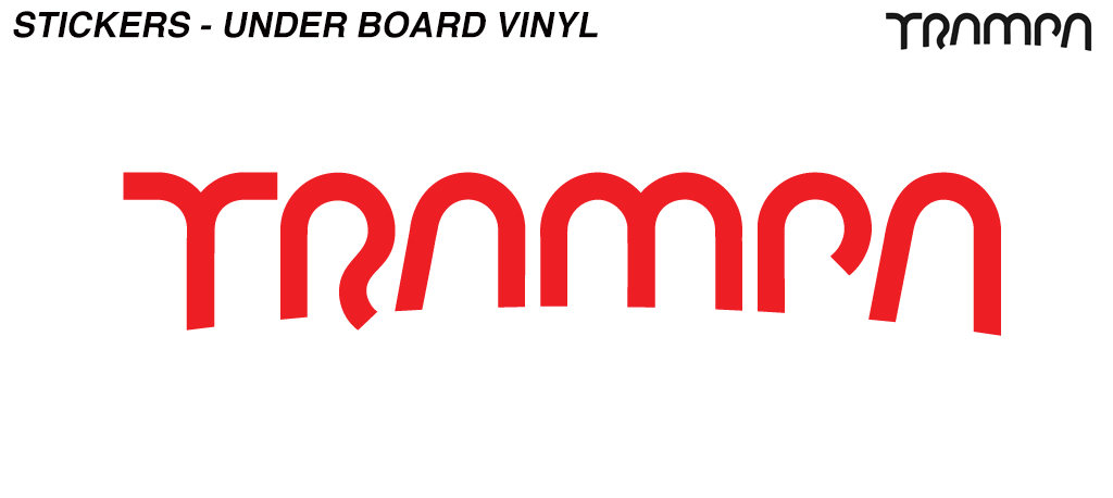 Alpha RED Mountainboard 580mm Vinyl Sticker