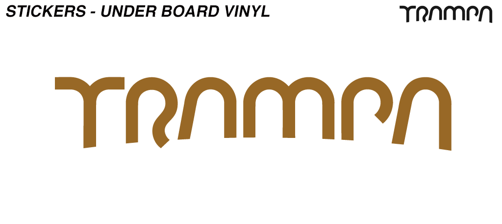 Metallic BRONZE Mountainboard 580mm Vinyl Sticker