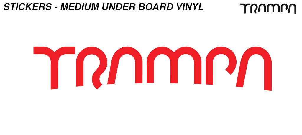 Alpha RED Carve Board 370mm Vinyl Sticker