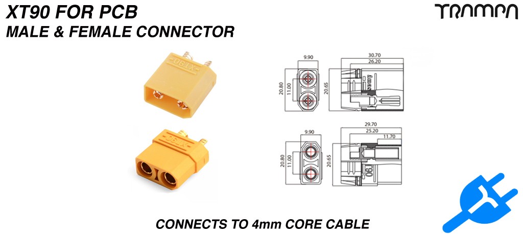 XT90 Connectors Male & Female