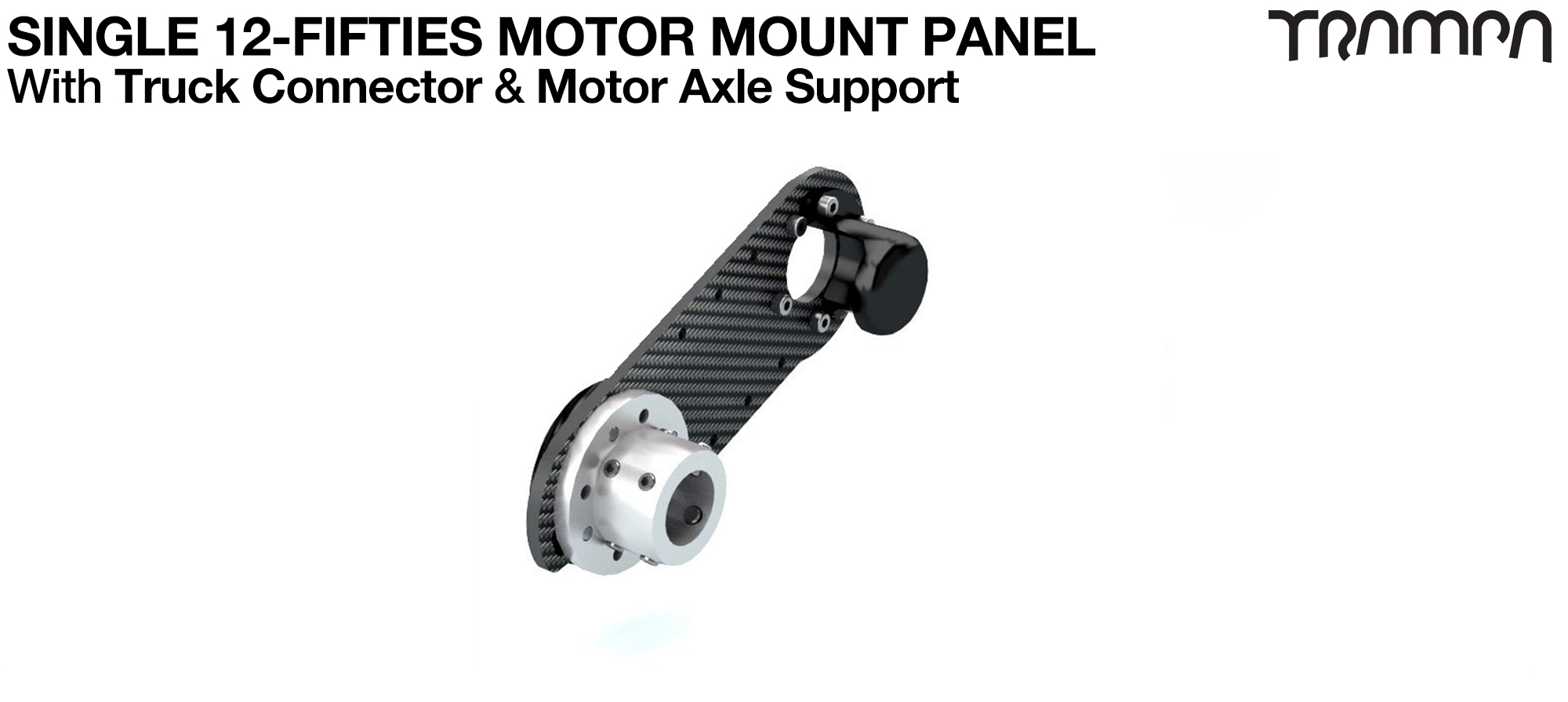 Original 12Fifties Truck Motor Mount Connector & Carbon Panel with Motor Axle support - SINGLE
