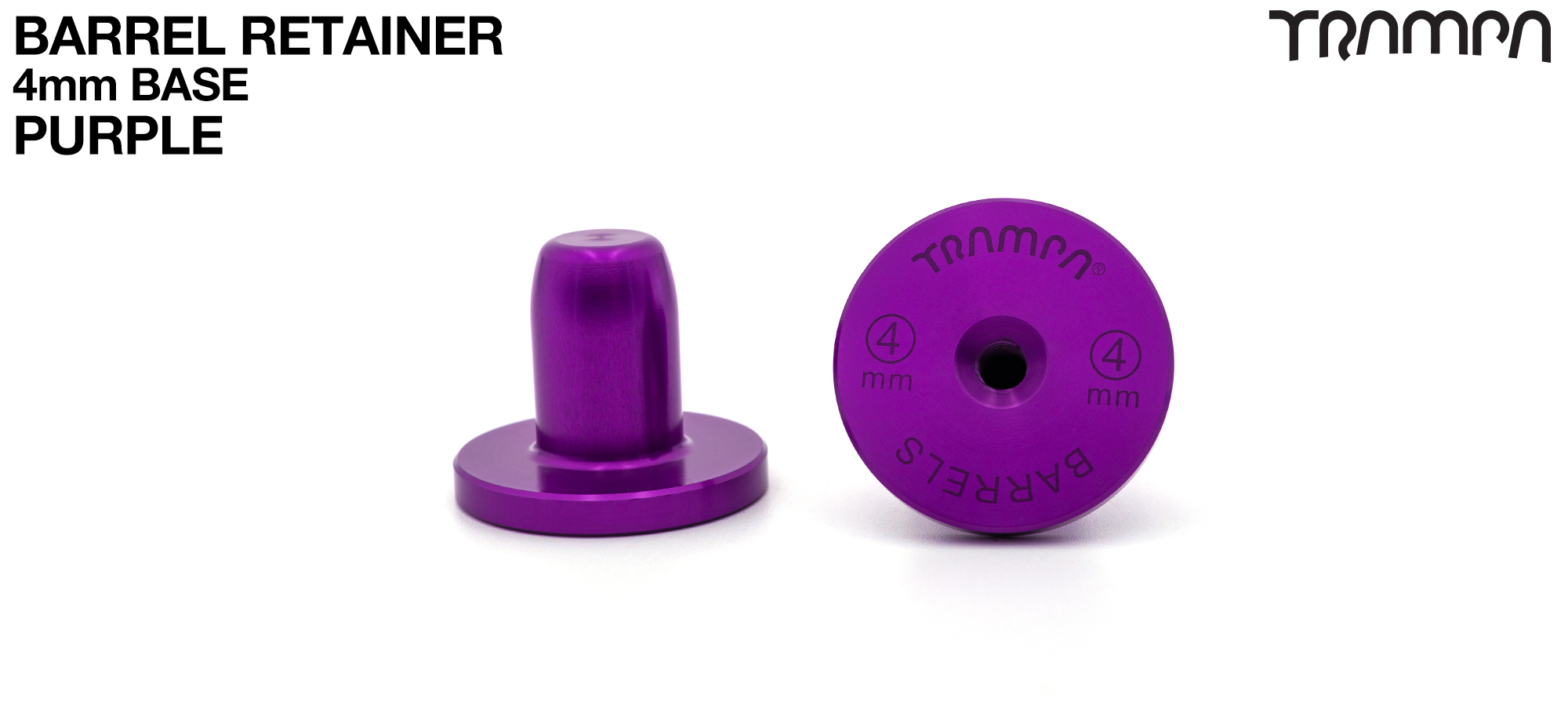 BARRELS Retainer 4mm BASE - PURPLE