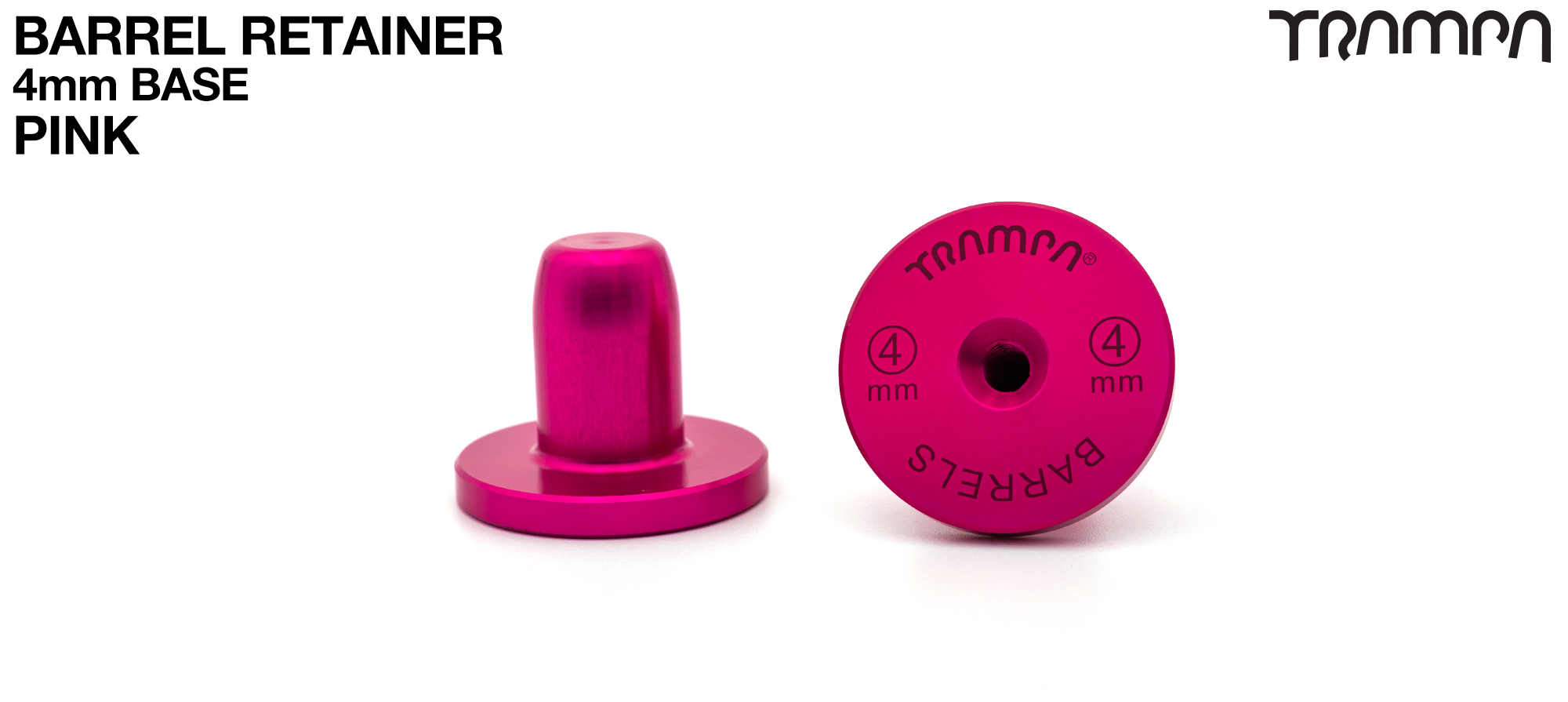 BARRELS Retainer 4mm BASE - PINK