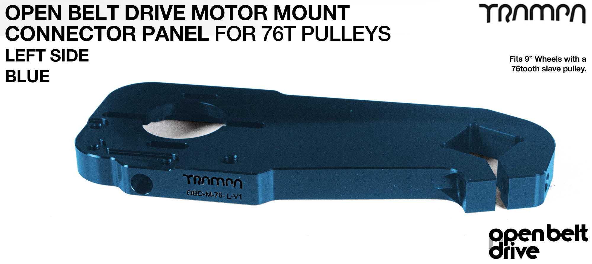76T OBD Motor Mount Panels - BLUE 