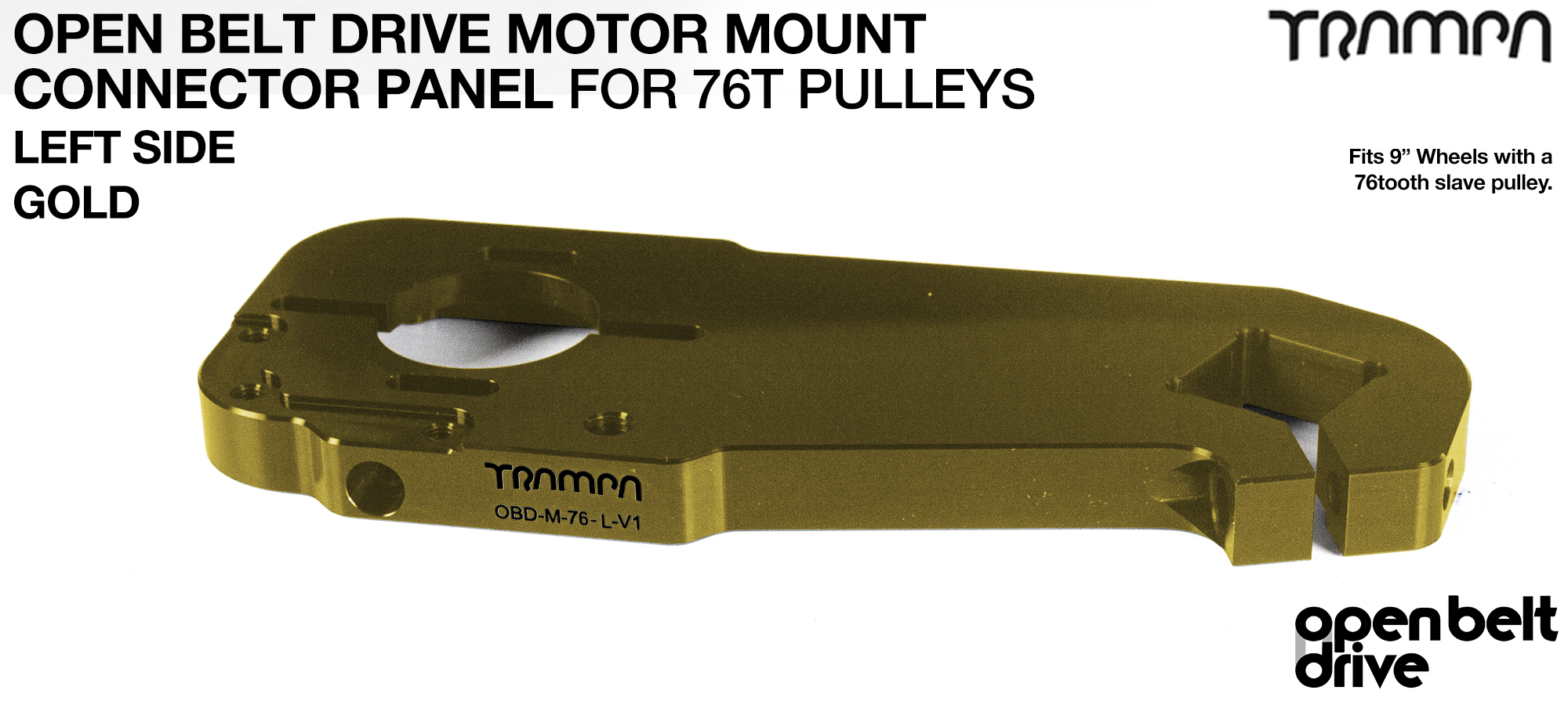 76T OBD Motor Mount Panels - GOLD