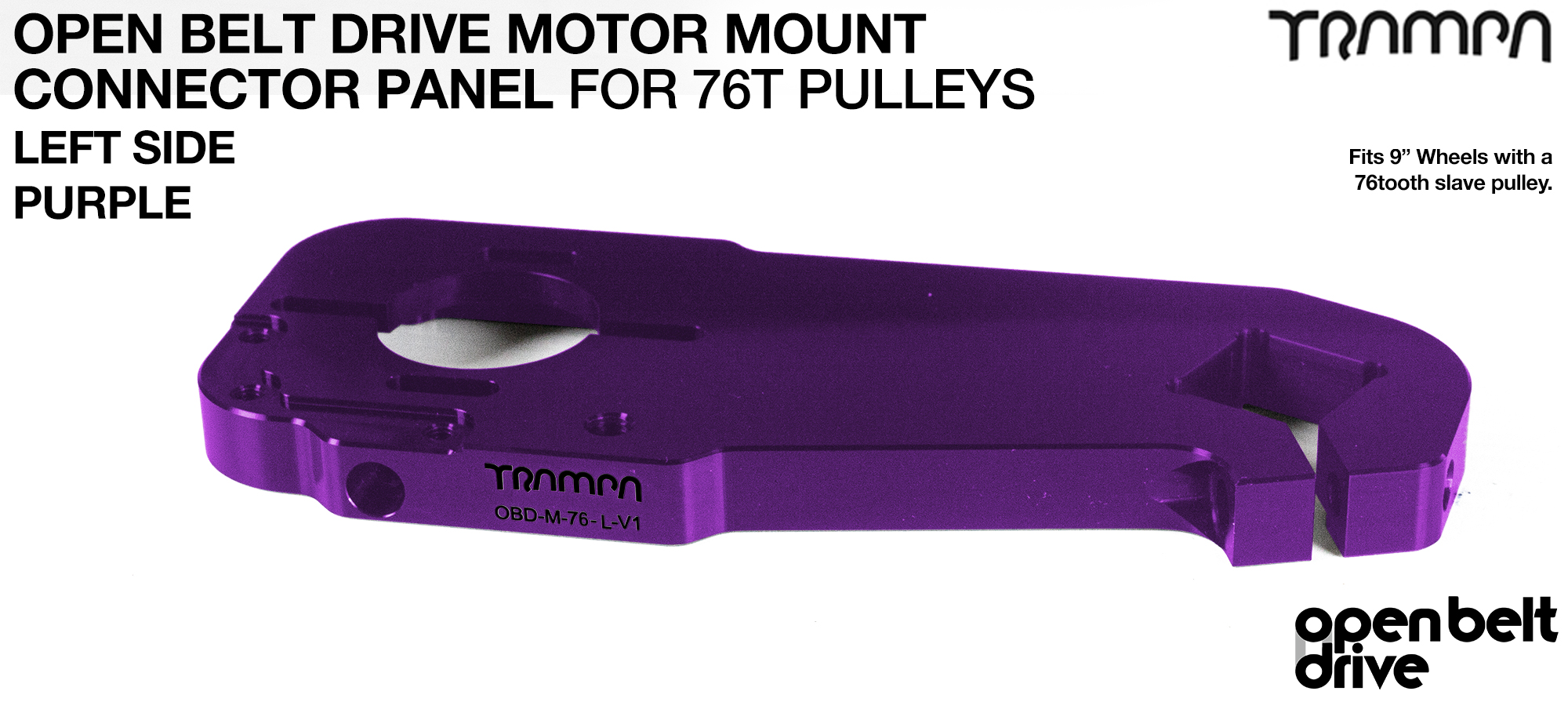 76T OBD Motor Mount Panels - PURPLE