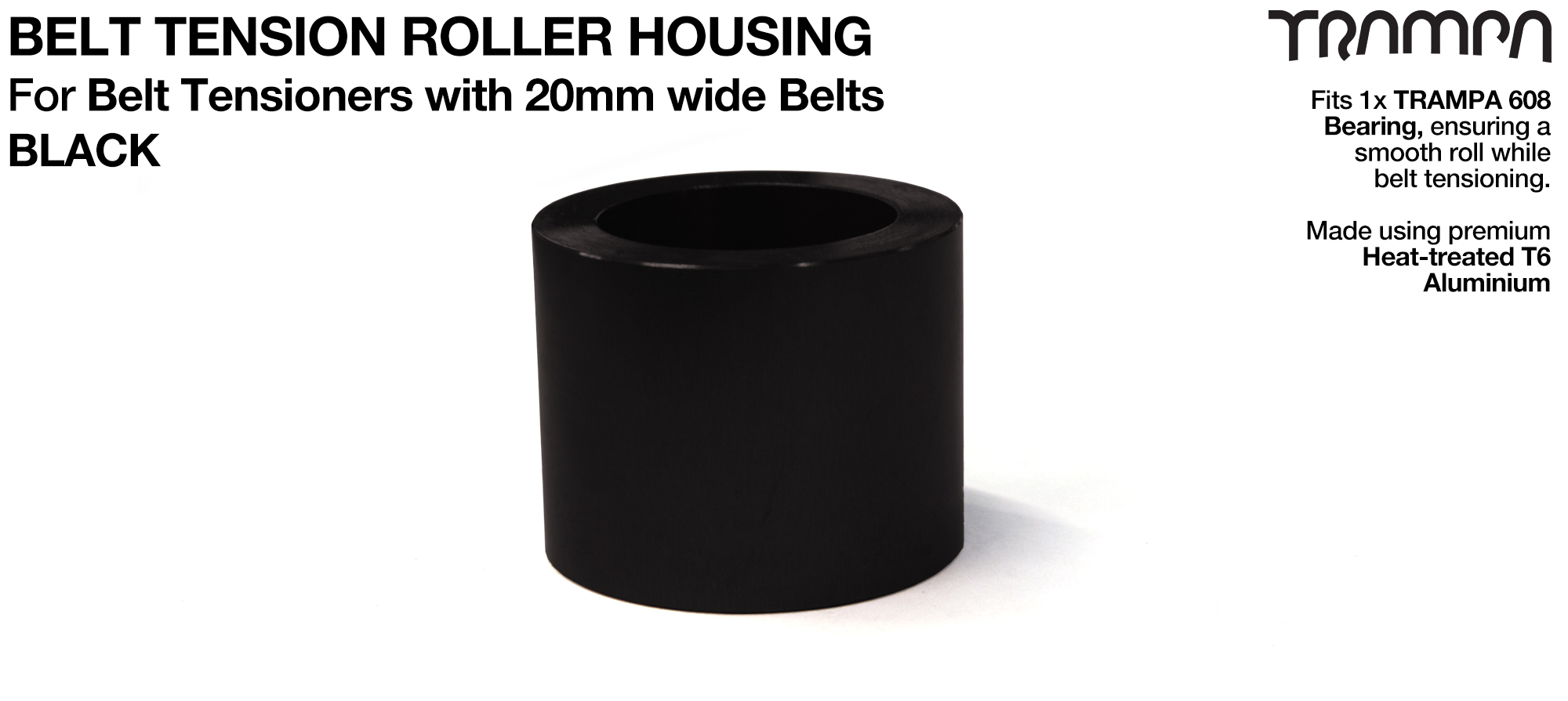 20mm Belt Tensioners - BLACK 