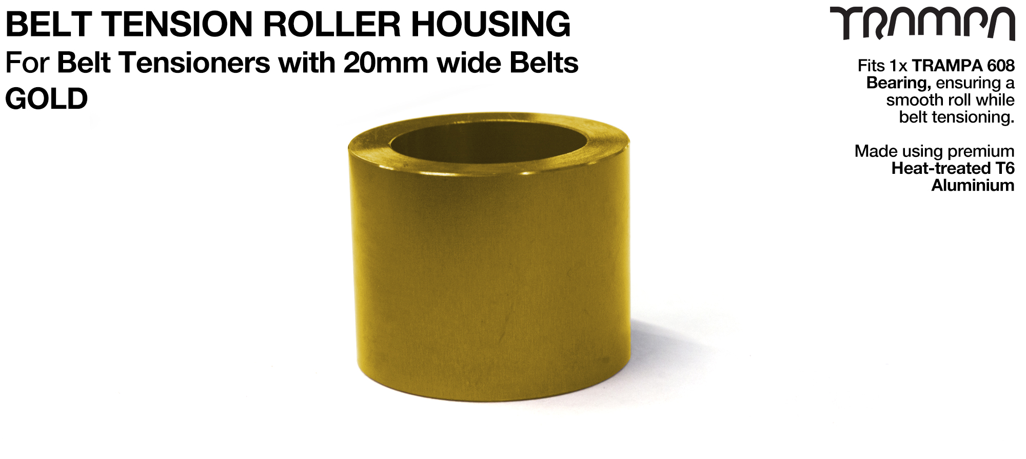 20mm Belt Tensioners - GOLD 