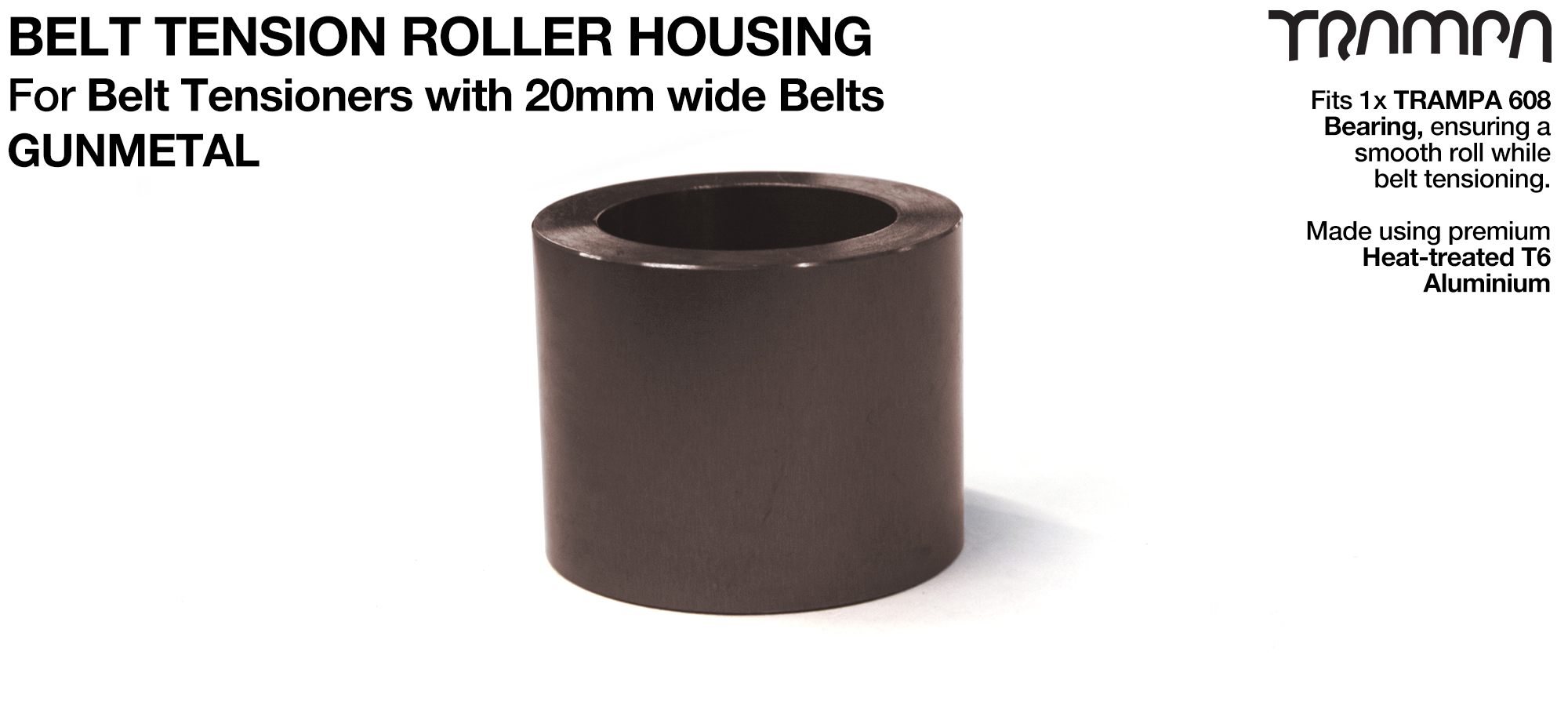 20mm Belt Tensioners - GUNMETAL 
