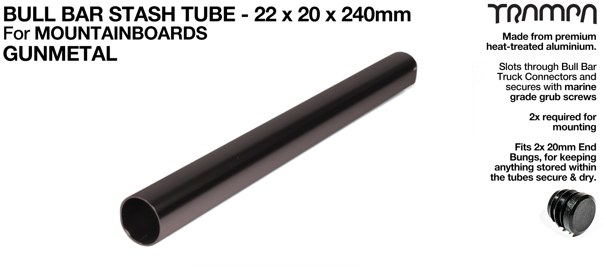 MTB Cross-Bar - GUNMETAL 