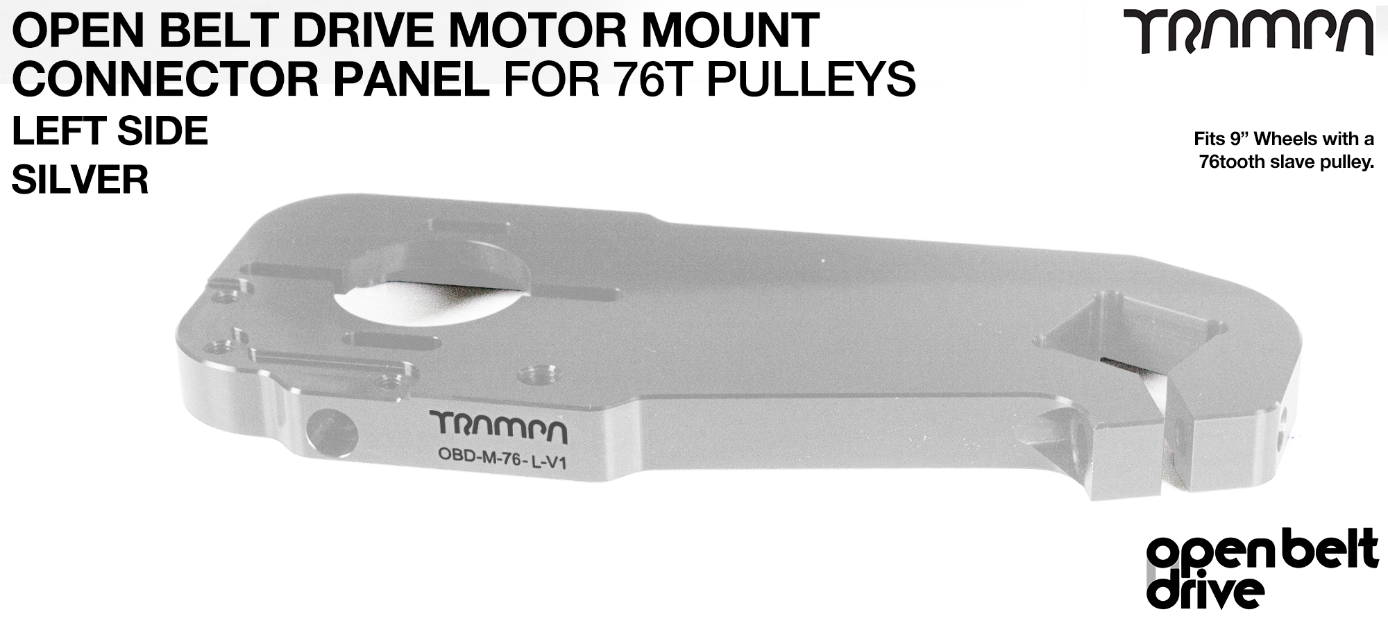 76T OBD Motor Mount Panels - SILVER