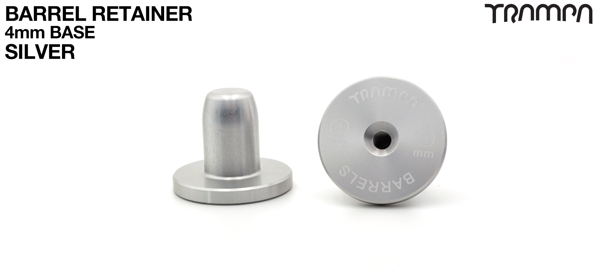 SILVER 4mm Barrel RETAINER
