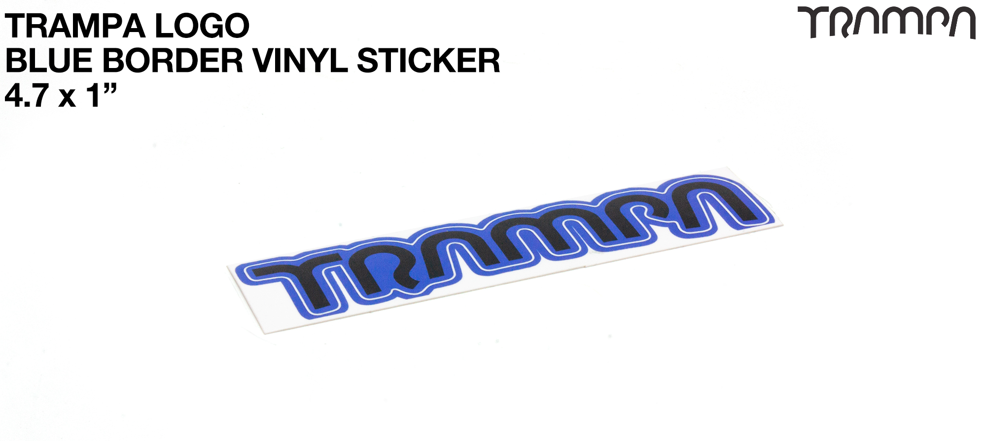 TRAMPA Blue Border Vinyl Sticker