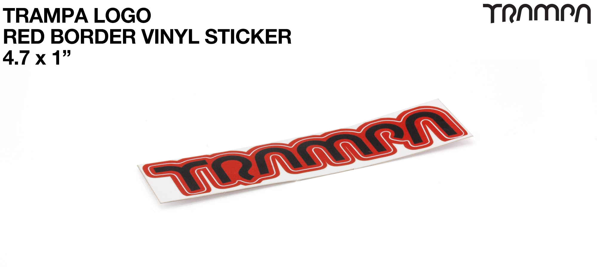 TRAMPA Red Border Vinyl Sticker