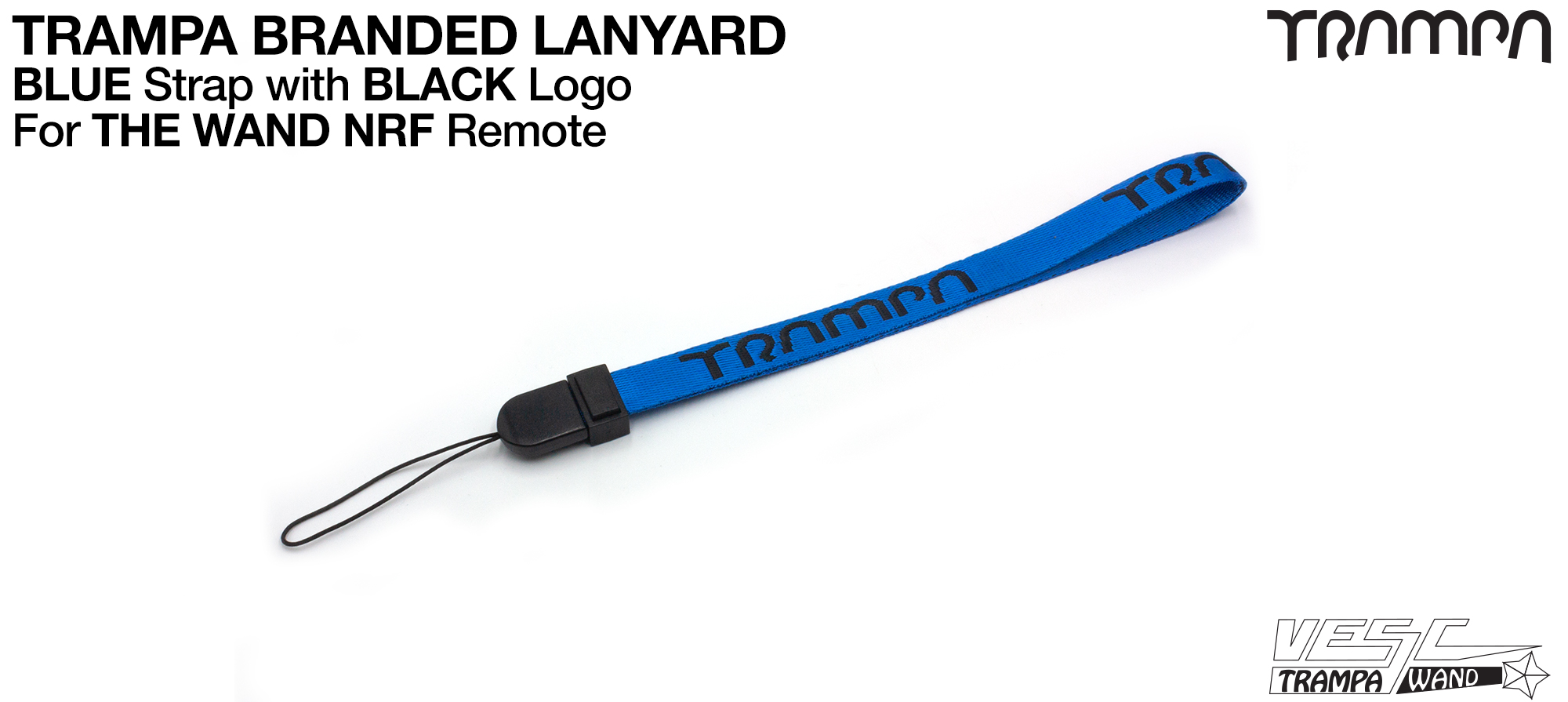 BLUE & BLACK Logo Lanyard