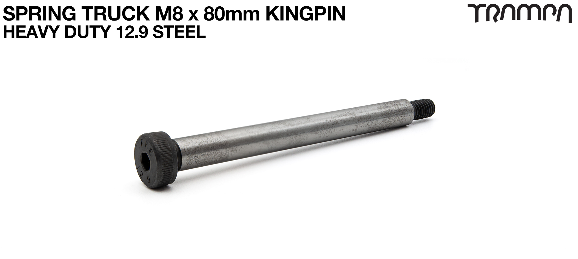 STEEL Kingpin M6x 8mm x 80mm for Spring Truck - Heavy Duty 12.9 Steel