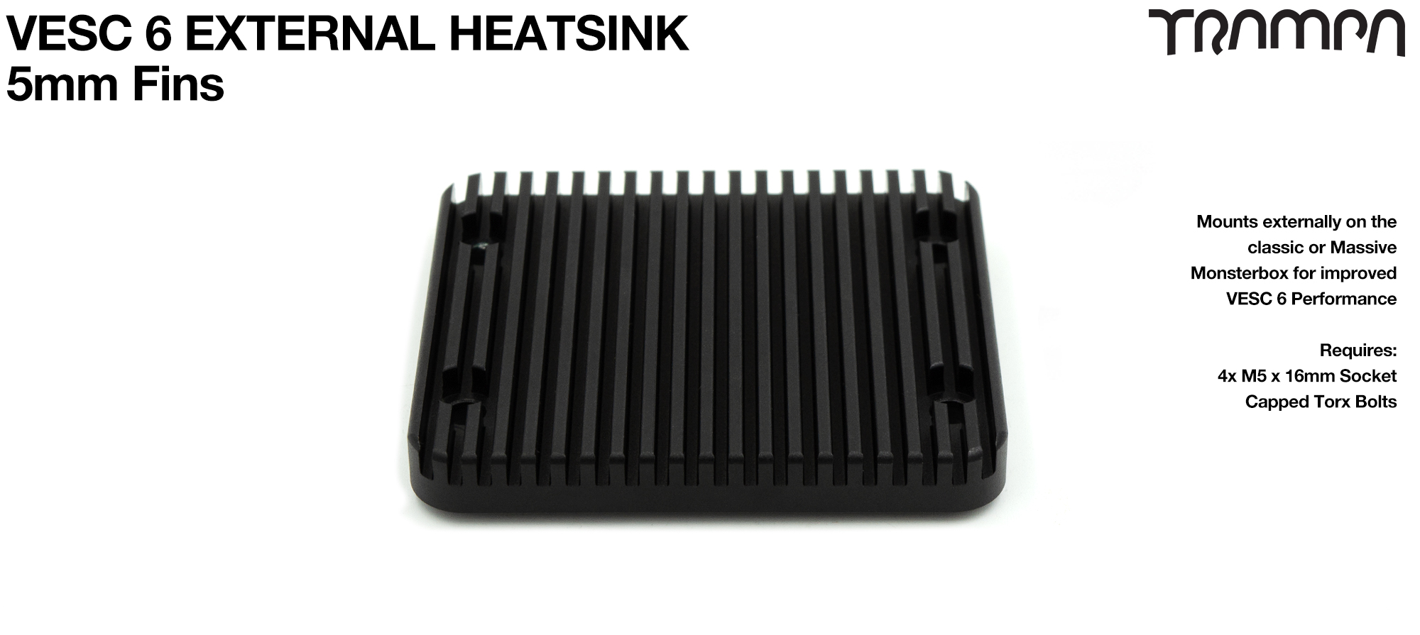 VESC 6 HEAT SINK - 5mm Cooling fins