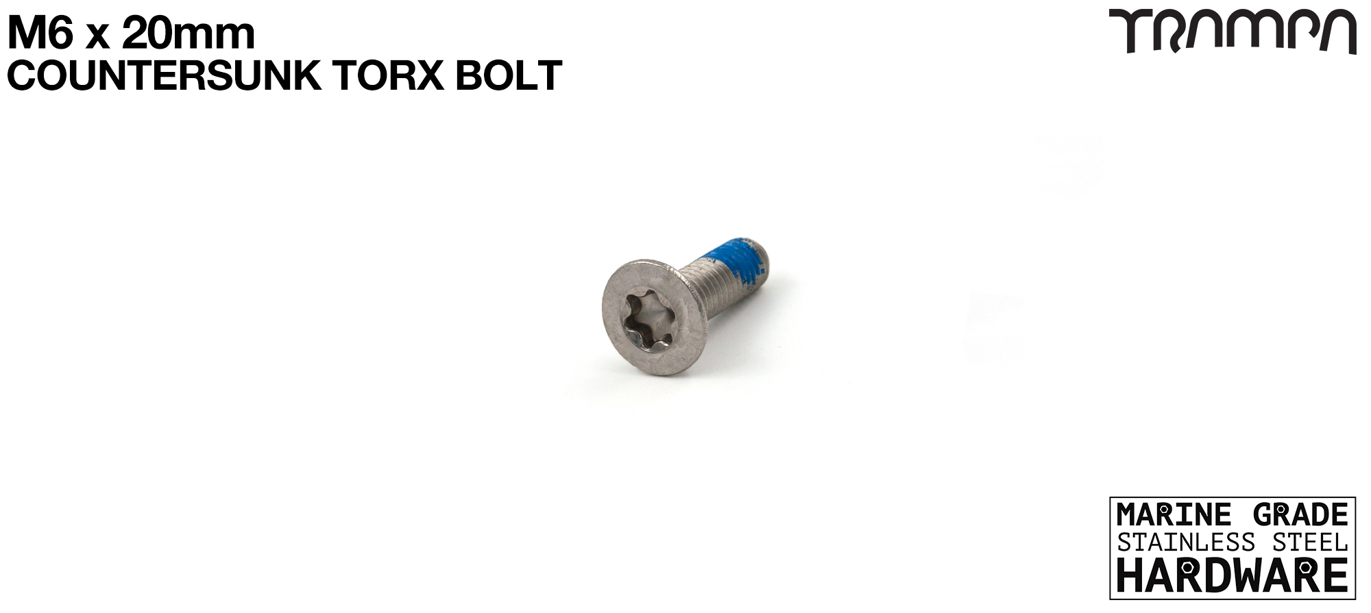 M6x20mm Countersunk Truck Bolt kit - 11ply deck only (+£1.50)