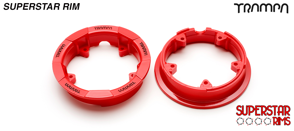 RED n BLACK logo SUPERSTAR Rim (+£2.50)